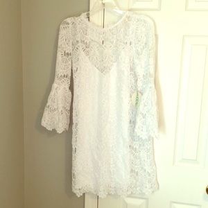 White lace VICI dress.